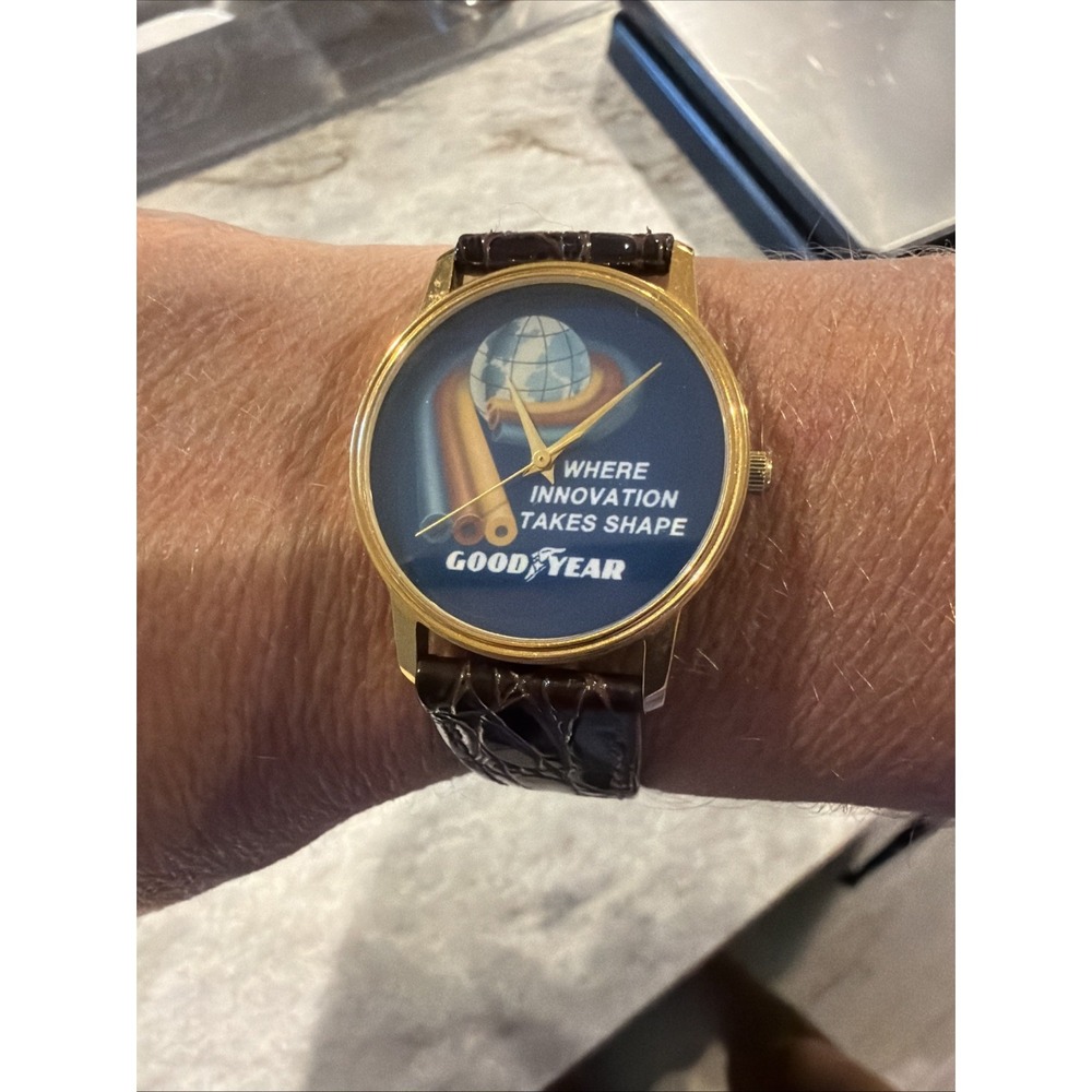 Vintage Goodyear Watch Retro Logo Promo Image Watches Inc Japan Movt Working